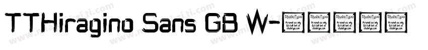 TTHiragino Sans GB W字体转换